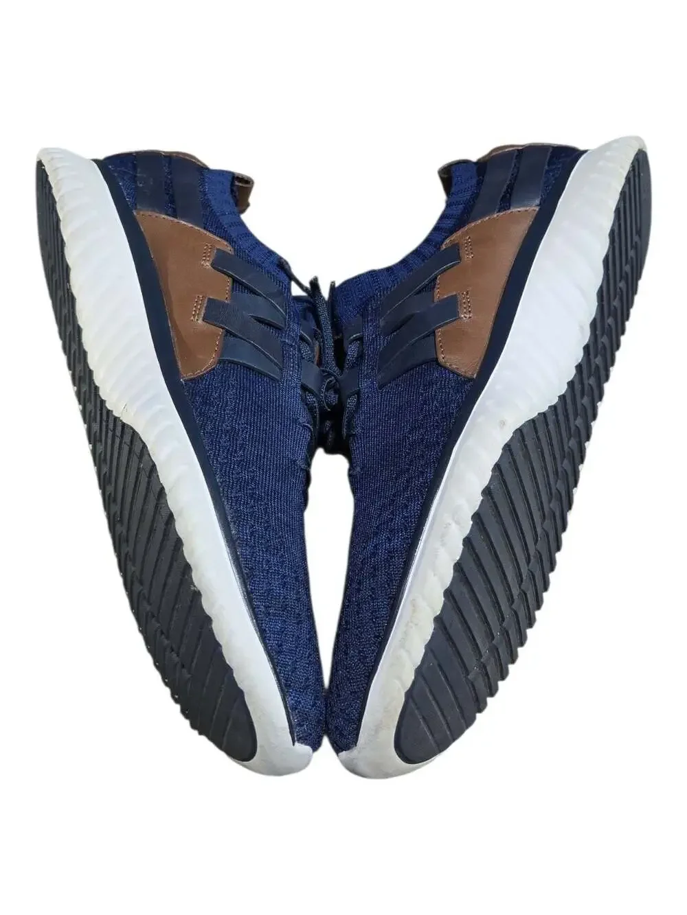 Cole Haan GrandMotion Stitchlite Woven Sneakers in Navy/British Tan Mens Sz 10.5